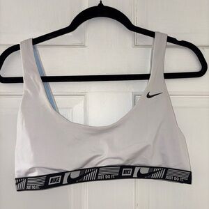 Nike Women's White Bikini Top with Black Trim